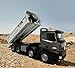 SOWOFA Large Adult Remote Control Truck Model 21 inch Long Body 8-Wheel 13 Channel Multifunctional Remote Control Dump Truck can Carry a Load of 18 pounds. Simulation Large RC Vehicle