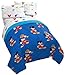 Jay Franco Disney Mickey Mouse Trophy 4 Piece Twin Bed Set - Includes Comforter & Sheet Set - Super Soft Fade Resistant Polyester - (Official Disney Product)