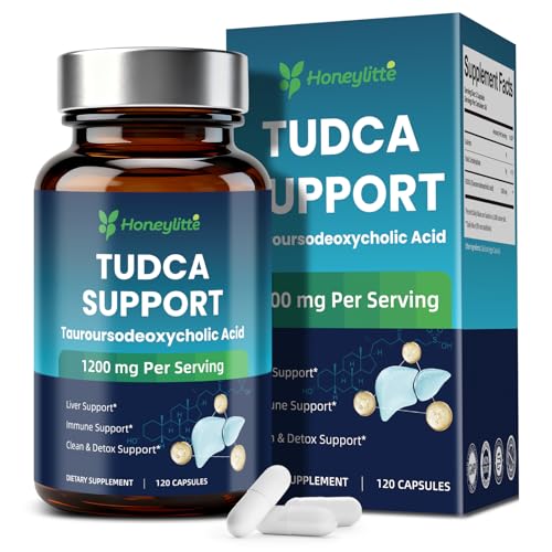 TUDCA 1200mg – Pure Tauroursodeoxycholic Acid Supplement, 120 Vegan Capsules Easy to Swallow...