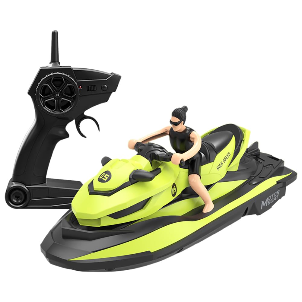 Amazon.com: Miracland Remote Control Jet Ski with Driver - High