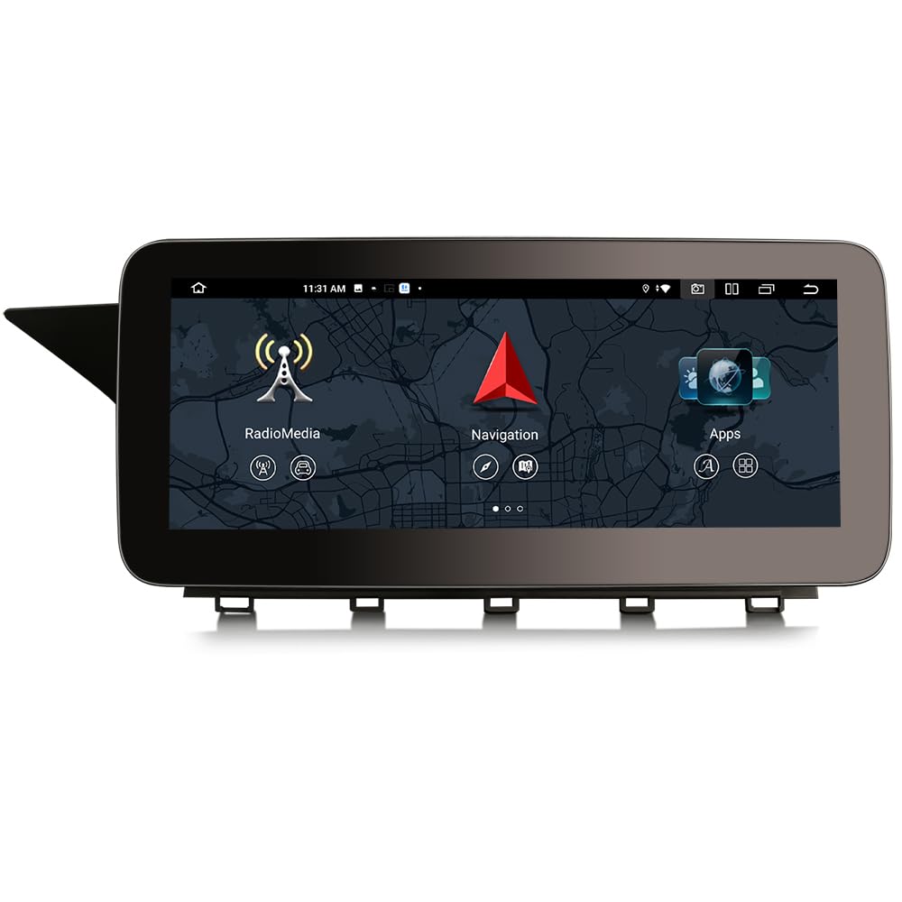 erisin 10,25 cala 8-rdzeniowy [4 GB + 64 GB] Android 12 radio samochodowe do Mercedes Benz Classe GLK X204 NTG 4.0 obsługuje nawigację GPS, bezprzewodowy Carplay IPS, WiFi, DSP DAB+