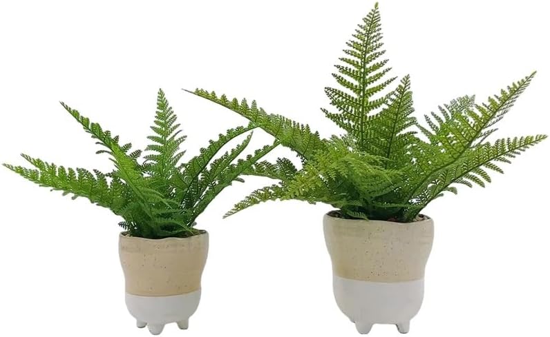 HKGFAYO 鉢植え人工植物グリーンパインツリーフェイクプラントツリーセラミック花瓶家の装飾屋内