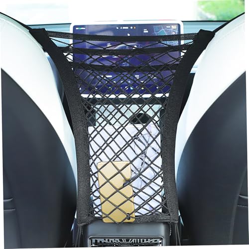 Ciieeo Car Net Pocket Dog Car Barrier Front Seat Organizer Mesh Bag Strong Fabric