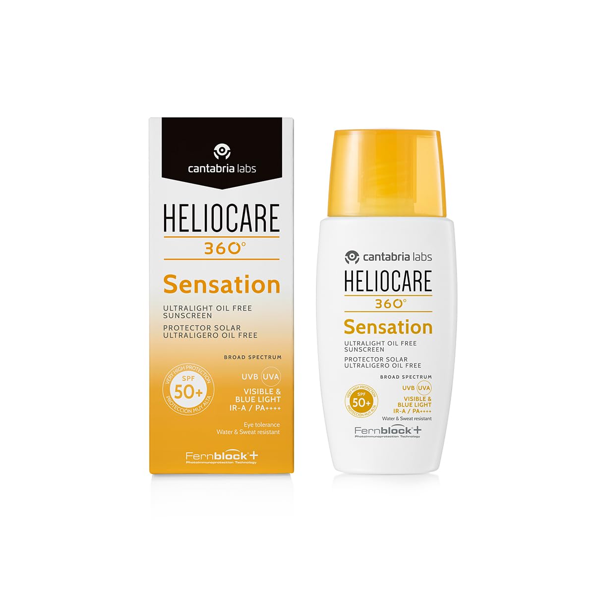 Cantabria Labs Heliocare 360º Sensation SPF50 - Fotoprotección facial diaria; matificante; antioxidante; 50 ML