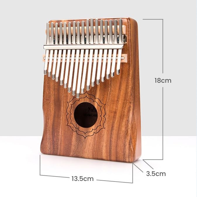 Kalimba Fortepian Mahoni/Acacia Thumb Piano 17-nosowy Kalimba Z Dźwiękowymi Dziurami Dla Początkujących(Style 7)