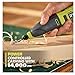 Power Carver Bundle with Ryobi Carver and Buho Tool Pouch, USB Lithium 2.0 Ah Battery and Charging Cable - Wood Carving Tool - Includes Straight Chisel, U-Gouge and V-Gouge Blades
