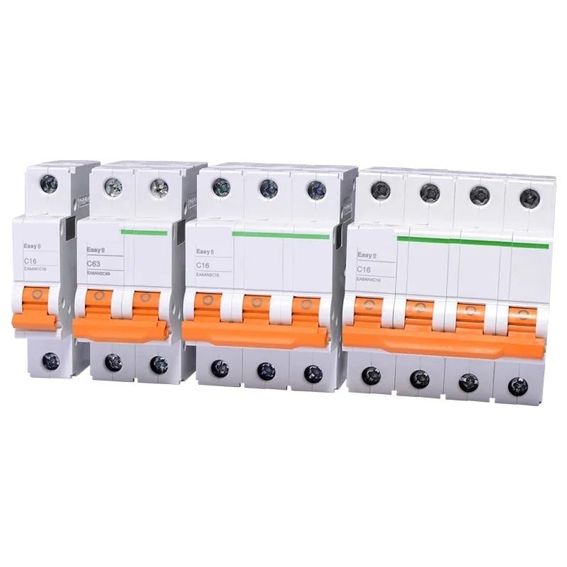 1pc Easy9 Air Switch Type-C 1P/2P/3P/4P Household Small Circuit Breaker 6A ~ 63A Micro-Break EA9AN(4P,32A)