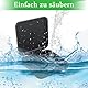Prothesendose Zahnspangendose Zahnspangenbox Gebissdose Zahnprothesen Behälter Tragbarer Zahnschiene Box KFO Box Spangendose Dento Box Schienendose Box für Zahnersatz Zahnspangen Rundmit Spiegel,Schwa
