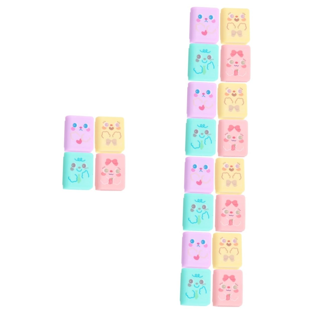 5 Set Temperamatite Manualper Design Carino Per Scuola E Ufficio Facile Usare E Resistente Necessario Per Materiale Scolastico 4 Pezzi*5