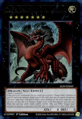 Disaster, Dragon Ruler of All Apocalypses - ALIN-EN049 - Ultra Rare - 1st Edition