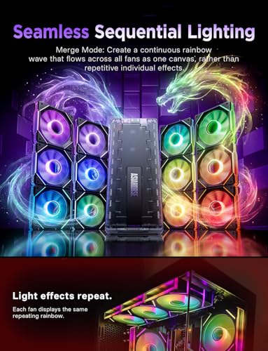 Image of AsiaHorse Umbra 5V 3-Pin ARGB Hub, Software 100+ Preset Lighting Modes
