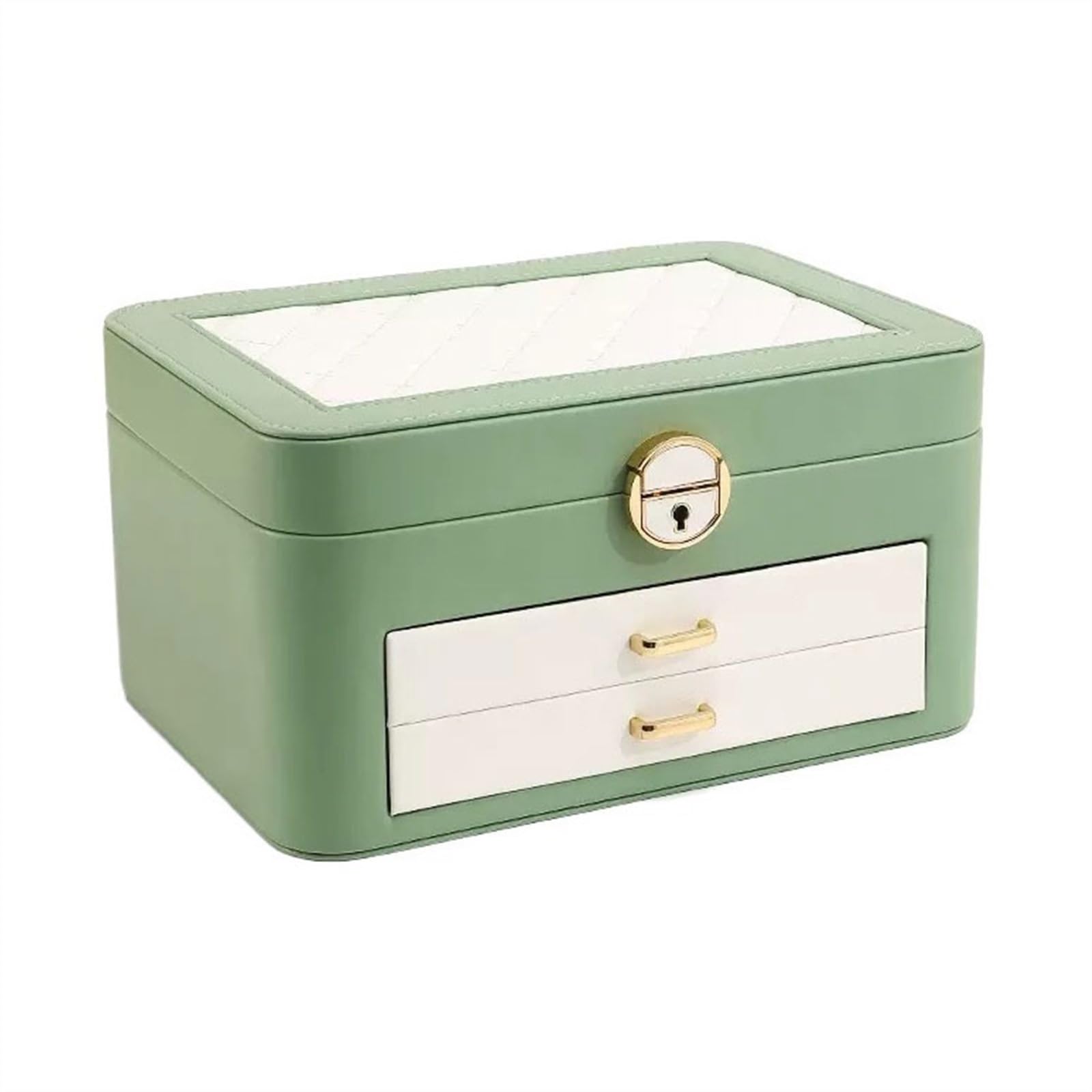 ANVLOJRIH Jewlrey Box Jewelry Box Necklace Ring Box Bracelet Necklace Watch Storage Bracelet Earring Box Jewelry Box for Women(A)