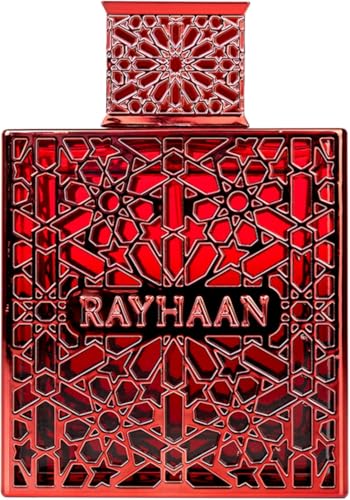 Image of Rayhaan Crimson Eau de Parfum Spray for Unisex - 100ml (3.4 Oz) Luxury Arabian Perfume, Long Lasting EDP Fragrance, Premium Designer Red Bottle Scent, Rich Oriental Aroma for Men & Women