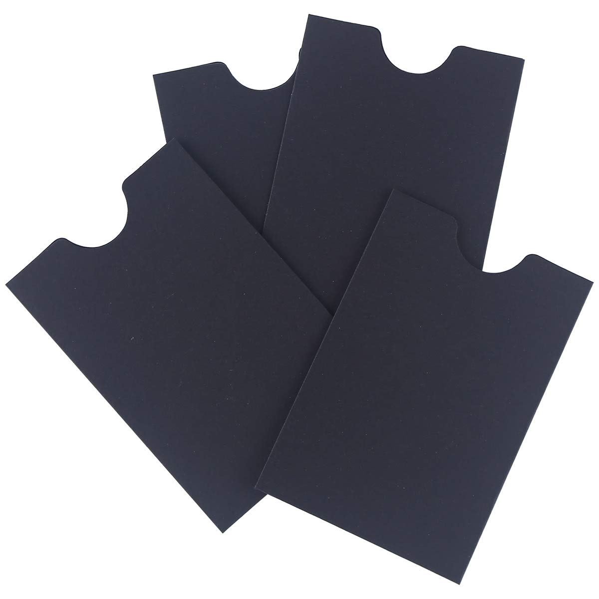 Buste in carta kraft nera, 6 x 8,9 cm, 45,4 kg, porta biglietti da visita, porta carte di credito, porta carte regalo, 100 pezzi