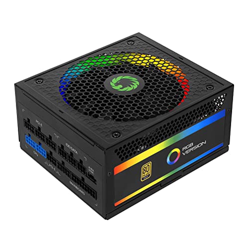 GAMEMAX 850W 80 Plus Gold Power Supply, ATX 3.0 & PCIE 5.0 Ready, 100% Japanese Capacitors, Fully Modular, ARGB SYNC, RGB-850 SE