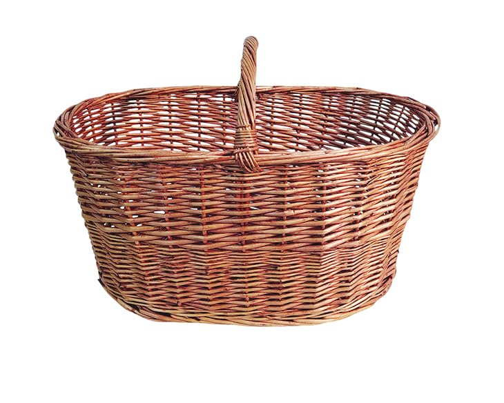 NG NICCOLAI CESTE VIMINI VARI MODELLI E MISURE IDEALI PER FUNGHI O COME PORTALEGNA CON MANICO (PORTALEGNA 42X65X43(H) CM)