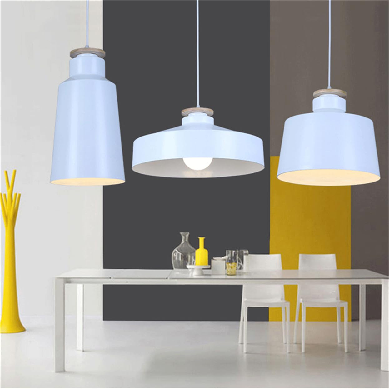 Lampada A Sospensione Moderna In Stile Rustico Con Paralume