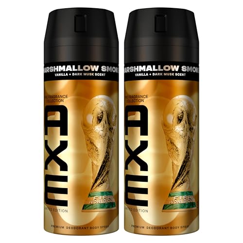 AXE Déodorant Homme Spray Anti-Transpirant Marshmallow Smoke Édition FIFA™ - Collection Prestige - Fraîcheur 72h non-stop - Parfum vanille et patchouli -...