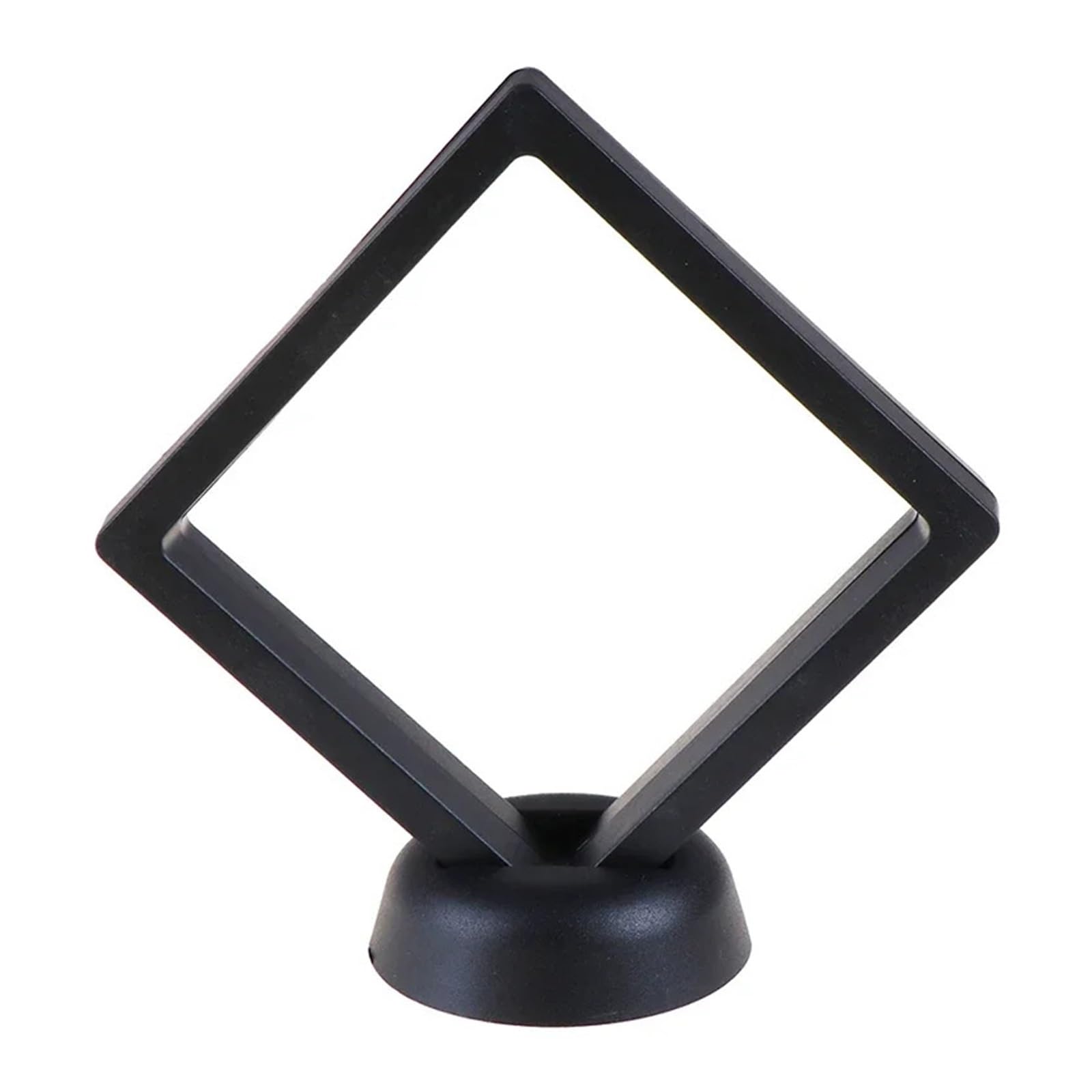 ZGCrumphant Display Floating Frame Black 3D Floating Jewelry Display Coin Collectible Suspension Holder Framed Storage Showcase Organizer for Coins Jewelry