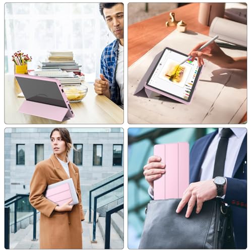 Image of Sanyetral Tablet Protective Case with Auto Wake /Sleep Function, Incompatible with TCL Nokia -Pink