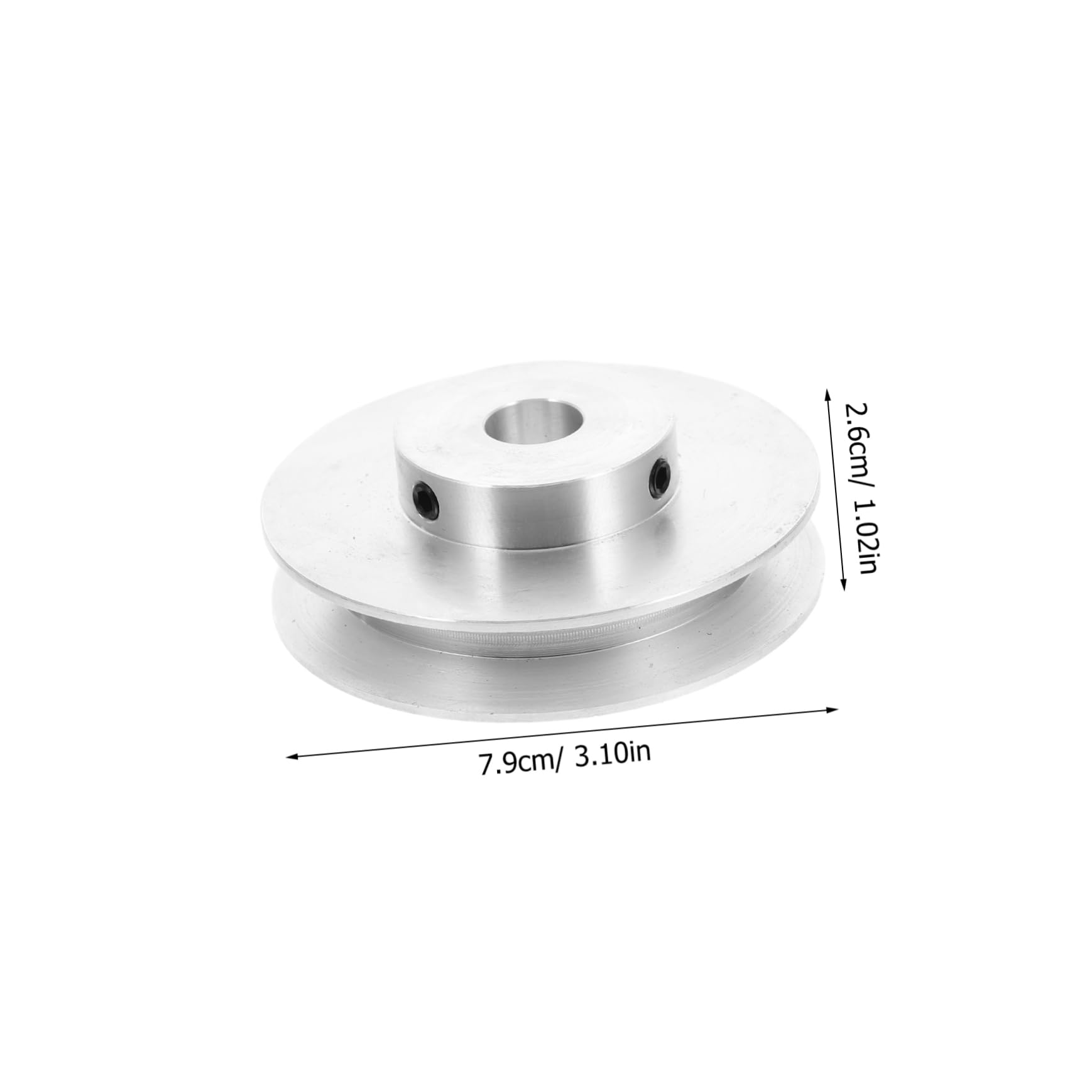 NUOBESTY Puleggia e per per Produzione Industriale Trasmissione Meccanica Scanalatura Facile da Cinghia a V in Alluminio Argento Scanalatura, Versatile