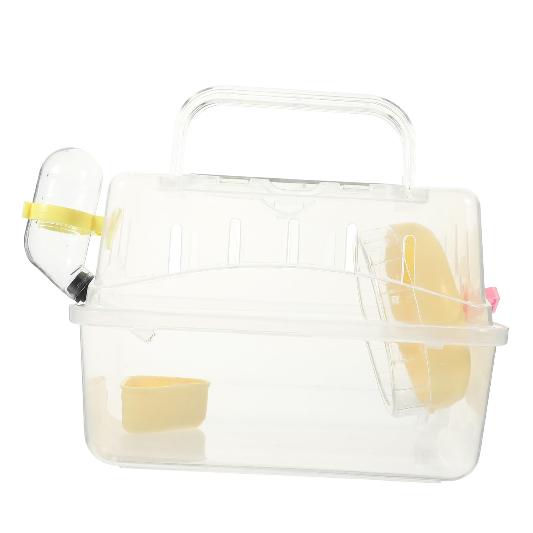 TOYANDONA Kleintierkäfig für Hamster Hamstertransportbox aus Robustem Material für Unterwegs und Reisen Kompakt und Leicht mit Komfortablen Innenmaßen