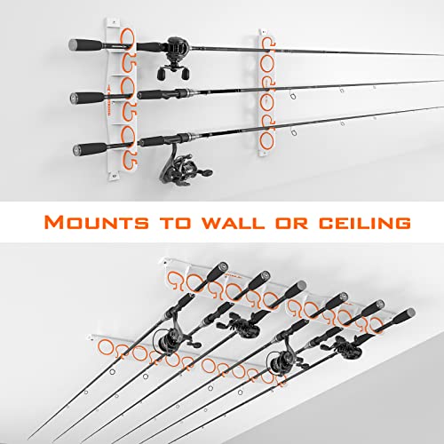 Image of KastKing Horizontal Fishing Rod Holder, White, 2 Pack