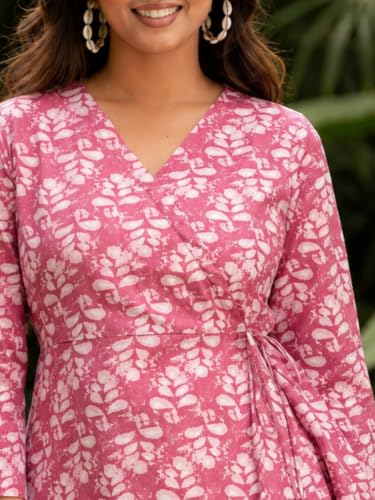 Image of feranoid Women Cotton Angrakha Kurti