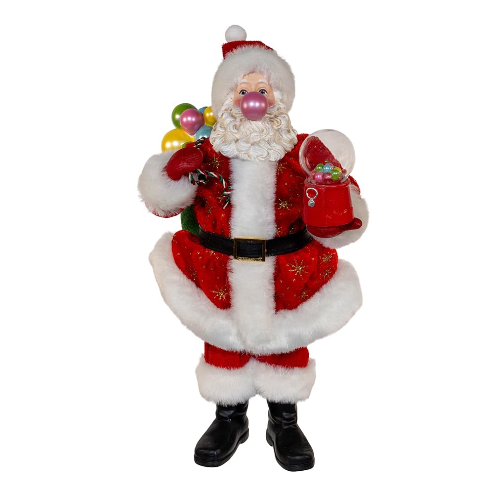 Amazon.com: Kurt Adler 10.5-inch Fabriché™ Bubblegum Santa : Home