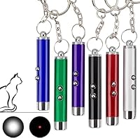 6 Stück LED Pointer Katzen Hund Spielzeug, Interaktives Fangspiel für Katzen, Taschenlampe Light Licht für Haustiere Trainingsgerät, Nachtbeleuchtung Cat Chase Toys