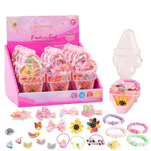 Kit de fabricación de joyas para niñas, cuentas de puente y manualidades de brazalete