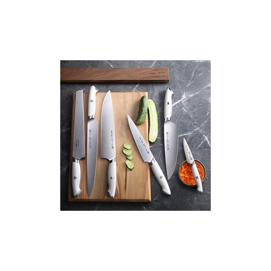 Cangshan-Thomas-Keller-Signature-Collection-Swedish-Powder-Steel-Forged-5-Inch-Utility-Knife-White Cangshan Thomas Keller Signature Collection Swedish Powder Steel Forged, 5-Inch Utility Knife, White