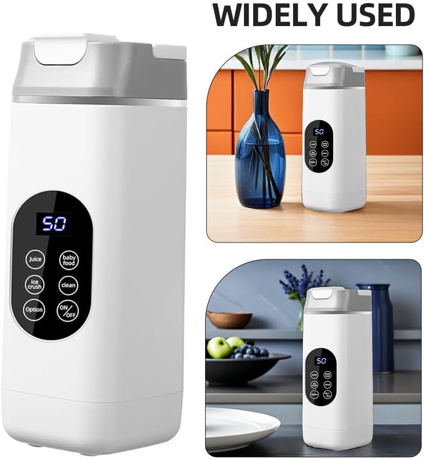 Alipis Rechargeable Juicer Mug: Outdoor Electric Shaker Cup - Protein Shake Blender - Multi-Function Portable Juice Maker for Sports & Fitness