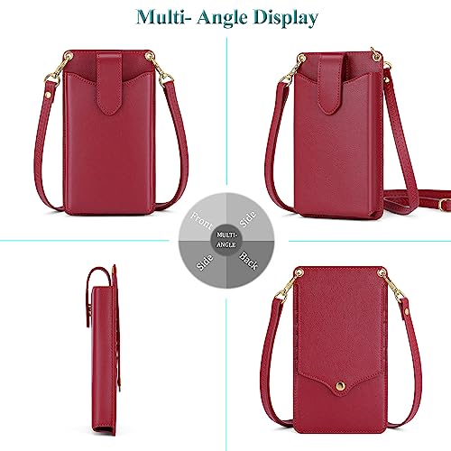 Image of Peacocktion Small Crossbody Cell Phone Purse for Women, Lightweight Mini Small Crossbody Bags for Women with Card Slots
