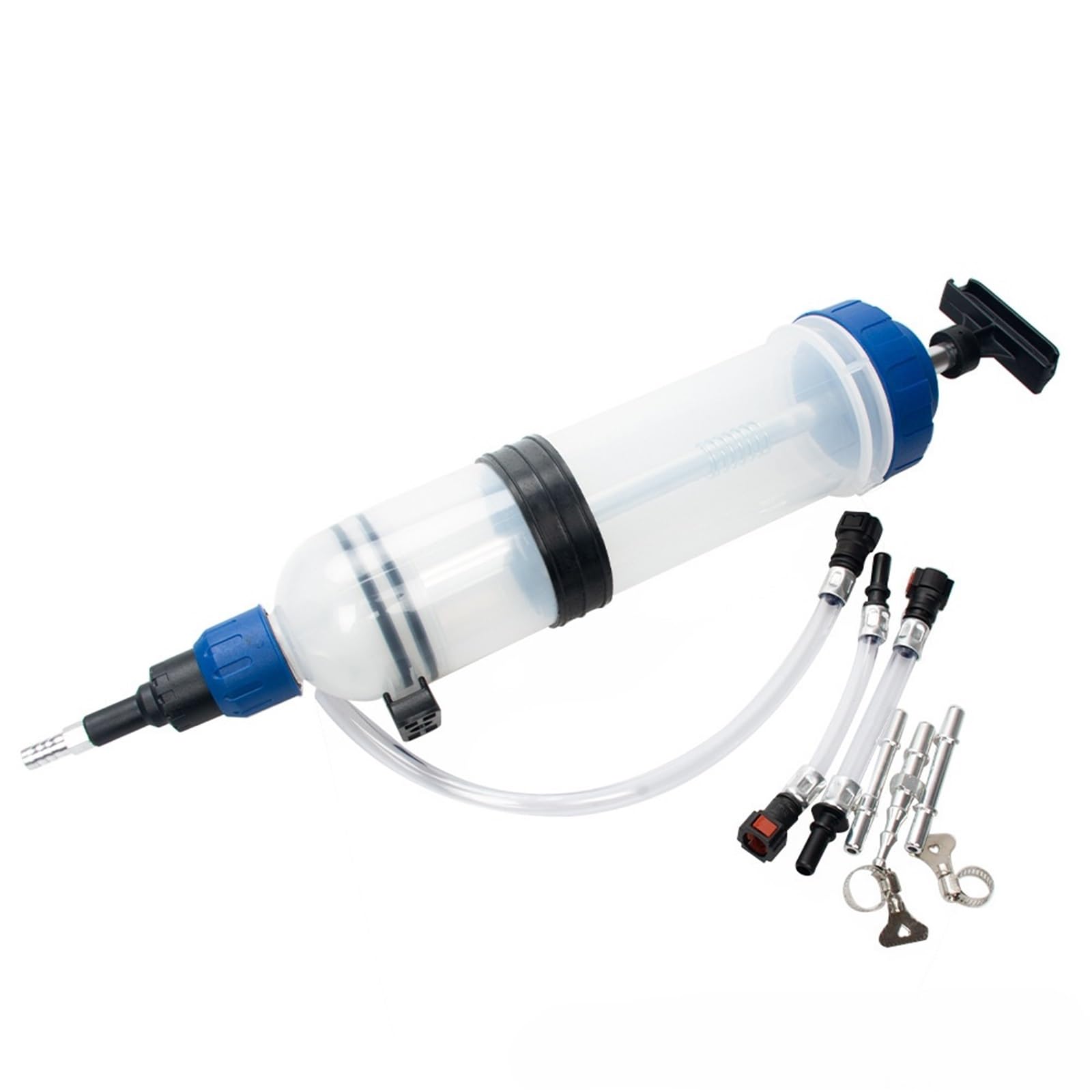 Pompy paliwowe do samochodu elektryczna pompa pali Pompa strzykawkowa do oleju samochodowego, ekstraktor płynu, automatyczna wymiana, z wężem, 1500 ml, duża pojemność, do płynu hamulcowego(1500ML)