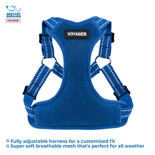 Best Pet Supplies Voyager Adjustable Dog Harness Leash Set including Reflective Stripes for Walking Heavy-Duty Full Body No Pull Vest with Leash D-Ring - Image 2
