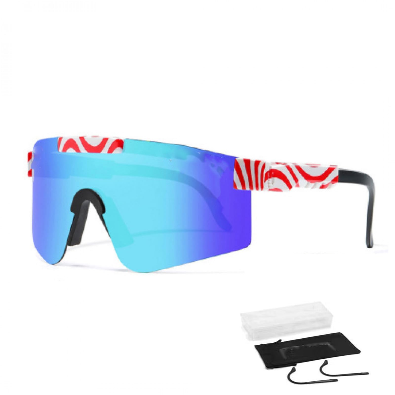 P-V Polarized Sports Sunglasses For Men Women Cycling Glasses Sports Sunglasses UV400 Protection Bike Sun Glasses