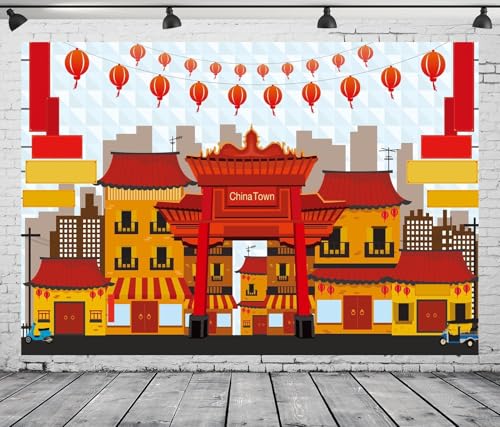 Toile de fond chinoise 2,1x1,5m pour transformer votre salon en fête asiatique