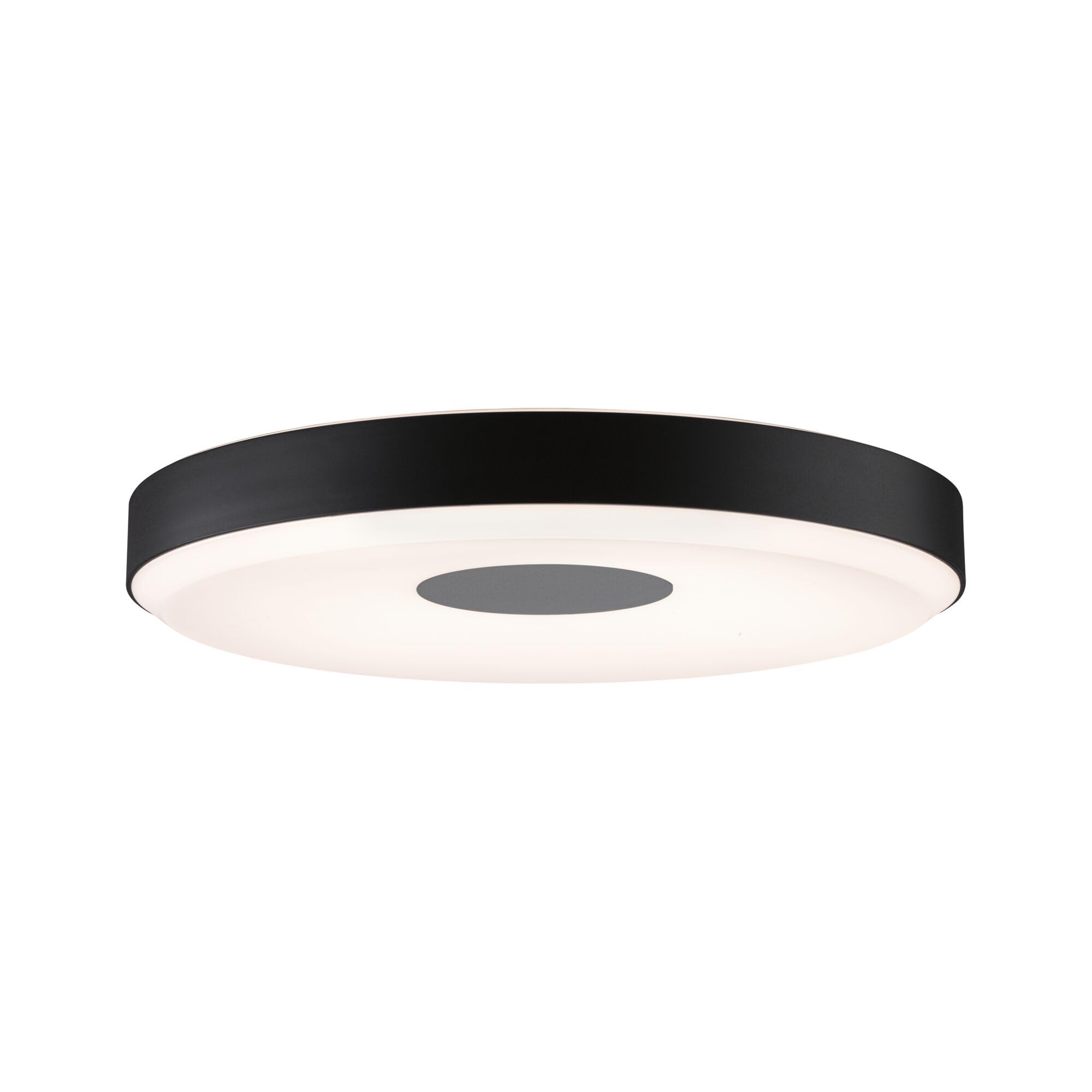 Paulmann Puric Pane Ii Led Ceiling Lamp In Black