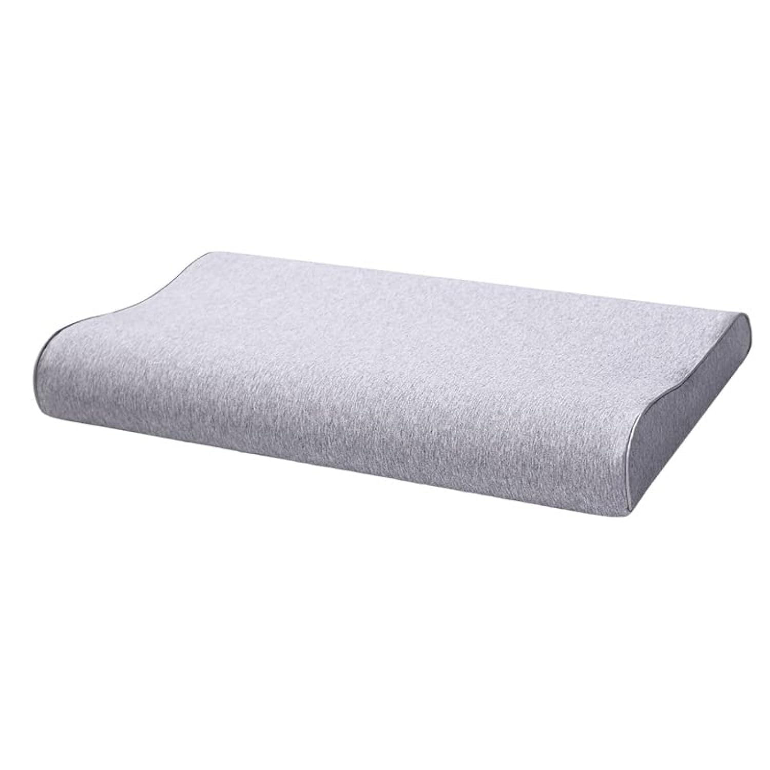 Rness Slim Sleeper Thin Memory Foam Pillow, Contour, Thin & Low Profile, for Zen Relaxation Low Pillow, Pain Relief, for Stomacher, Back and Side Sleeper,Ergonomic Pillow with Washable Zipper Cover