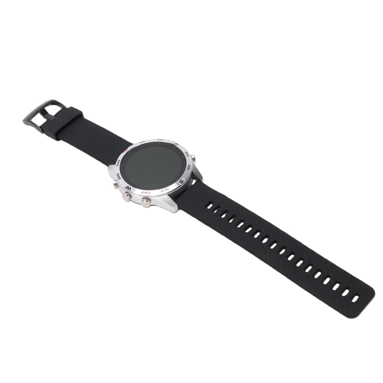 Orologio Sportivo Multifunzionale, per Uomo Donna (argento+nero) | Custodia in Lega di Zinco Batteria da 500 MAh 15 Giorni di Utilizzo Mappa Offline Monitoraggio del Sonno Quadranti