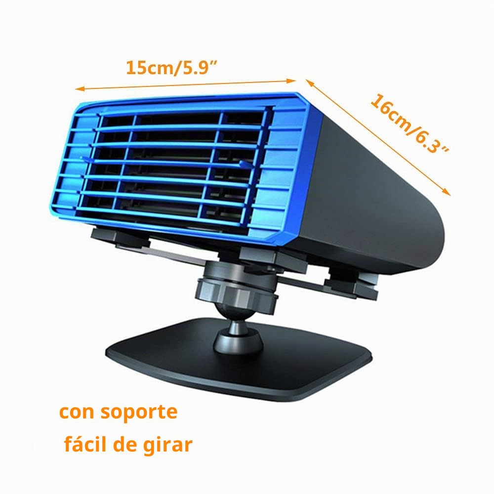 MACHSWON Calentador de coche, calentador portátil para coche, desempañador de parabrisas, enchufe en cigarrillos，calefactor coche 12v