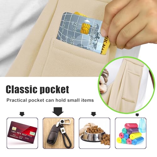 Image of Tomkas Small Dog Cat Sling Carrier Puppy Purse Travel Wrap Soft Crossbody Pet Bag (Cream, M - Classic Pocket & Classic Strap)