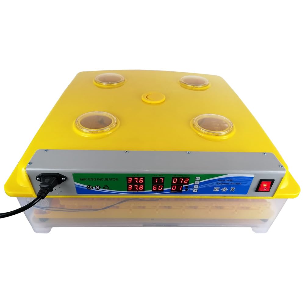 incubatrice Automatica EM100 capacità 98 Uova di Gallina faraona Anatra girauova Automatico