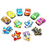 Zonster 12 Stücke Zurück Zurück Mini Autos Und Flugzeug Mix Set Kinder Geburtstag Party Souvenir Füllstoffe Geschenktüte Party Spielzeug Geschenk
