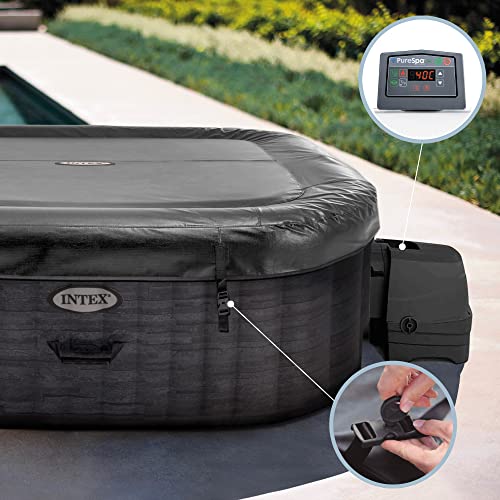 Miniatura 4 de Intex 55090 - SPA Hinchable Exterior e Interior para 4 Personas, Medidas 175x175cm, Capacidad 795 litros, Temperatura del Agua 10º- 40º, SPA Inflable, bañera