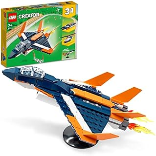 LEGO Creator 3 w 1 31126 Odrzutowiec naddźwiękowy - figurka samolot; dla dzieci w wieku od 7 lat (215 elementów)