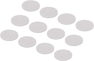 MECCANIXITY 24pcs Felt Furniture Pads, 1.8 Inch Round Small Felt Chair Leg Floor Protectors Prevent Scratches for Furniture Hard Floor, Light Beige