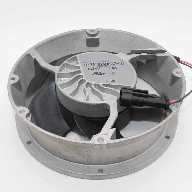 D1751S24B6CZ-16 172mm 172x172x51mm DC24V 1.8A 2-Wire Cooling Fan
