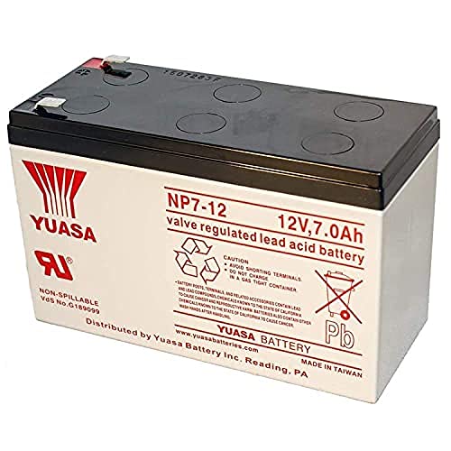 Yuasa Np7-12 12V/7Ah Sealed Lead Acid Battery With F1 Terminal #TOP1